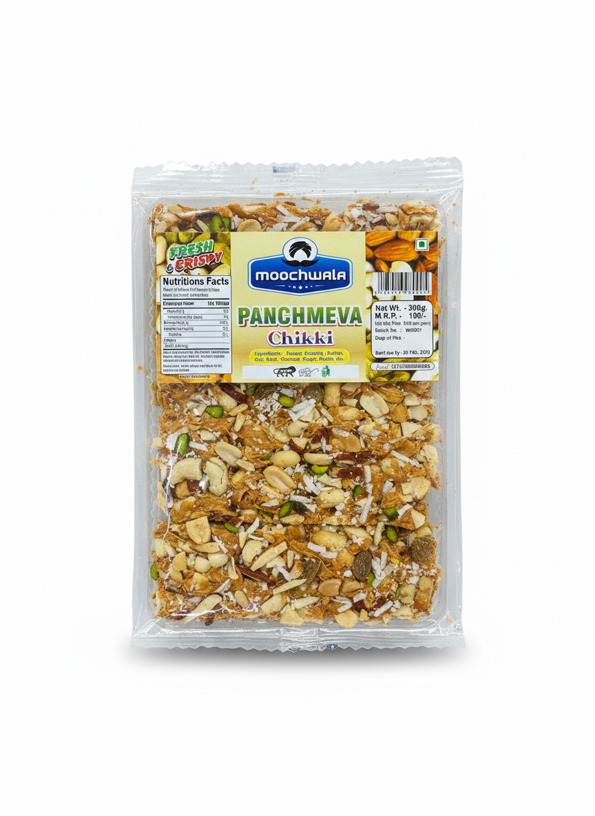 PANCHMEVA PEANUT CHIKKI